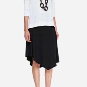 Eileen Fisher Handkerchief Hem Jersey Skirt